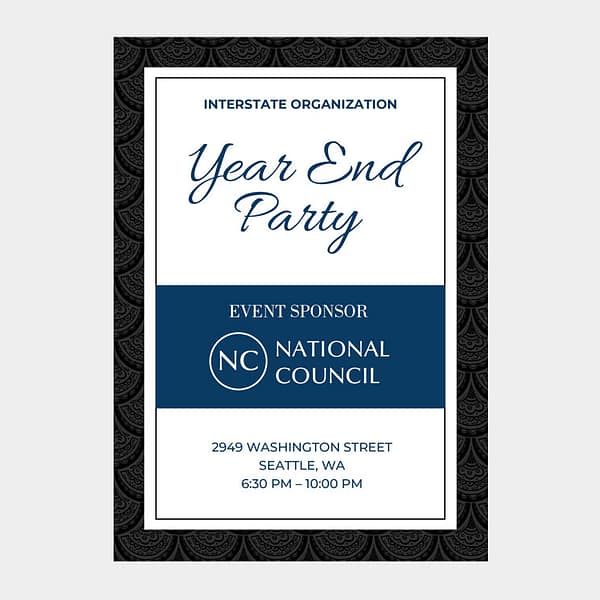Year End Signs - Charity Golf Tournament Tee Sign